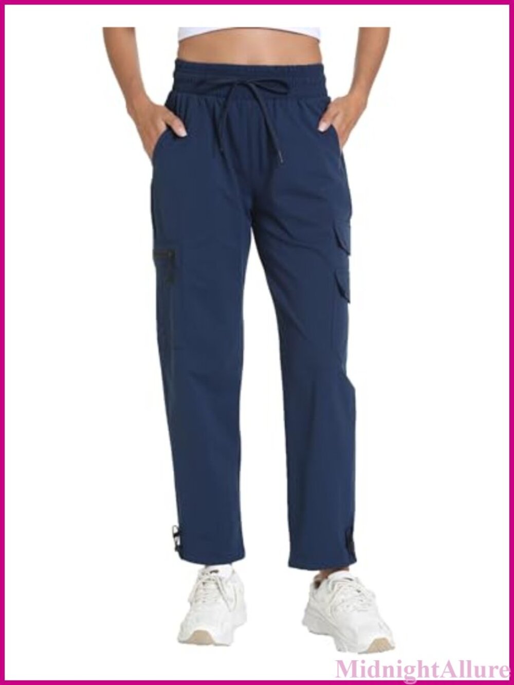 Women's Lightweight Hiking Joggers Cargo Pants 5 Pockets Quick Dry
